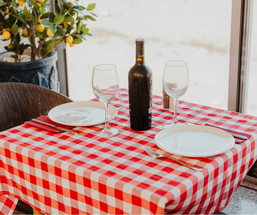Pizzas at Amalfi restaurant