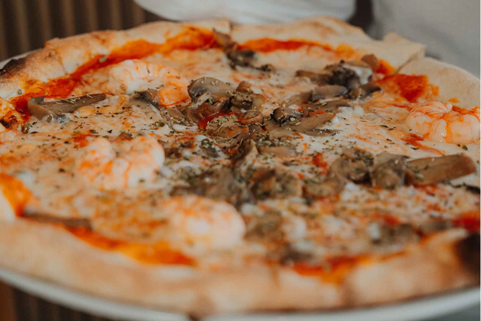 Gourmet pizzas